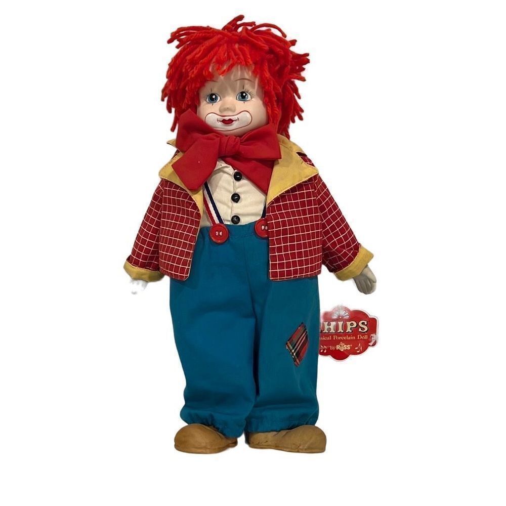 Vintage CHIPS Musical Porcelain Doll RUSS